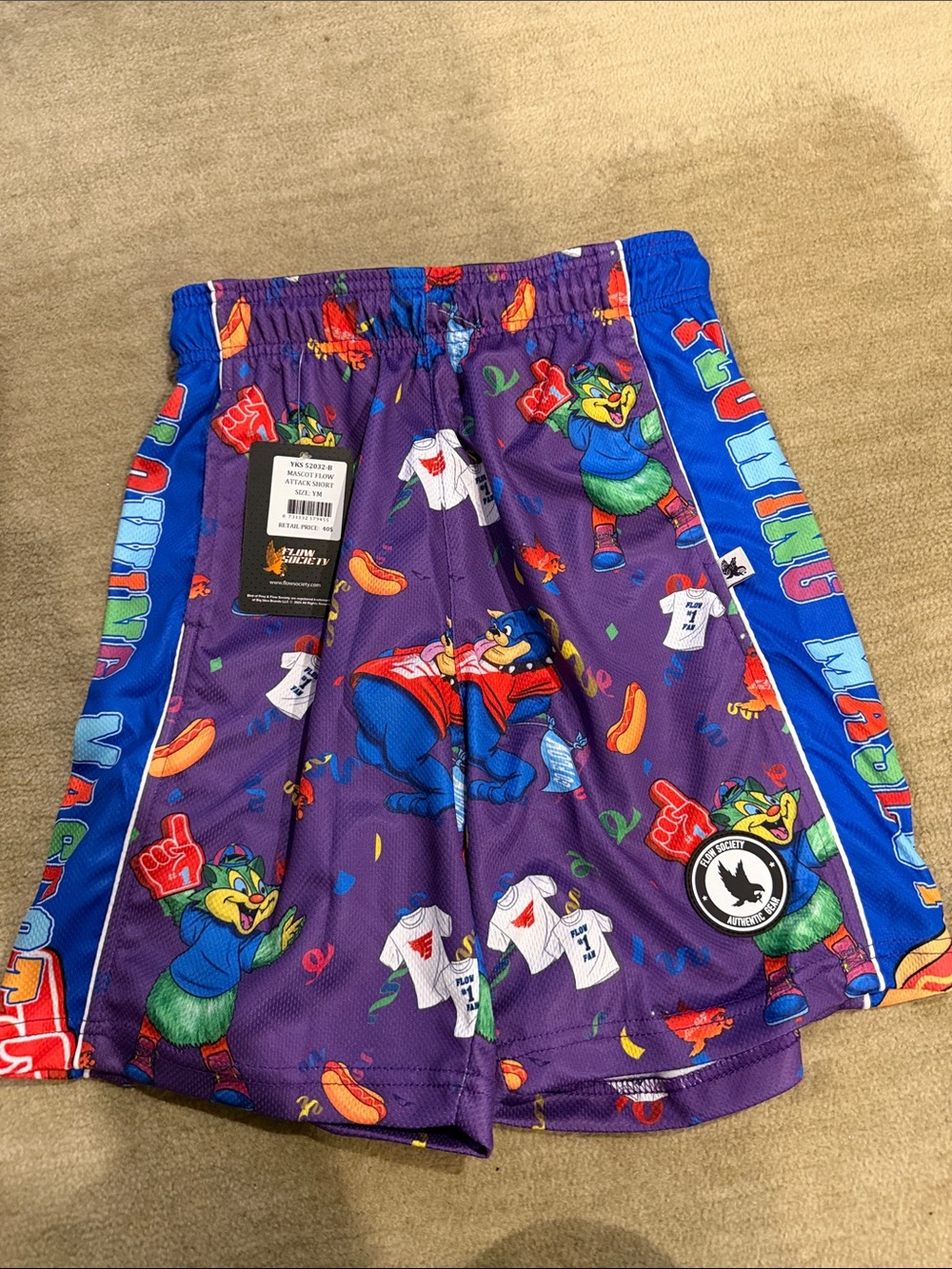 Flow Society Mascot Flow Attack Short, Youth Medium